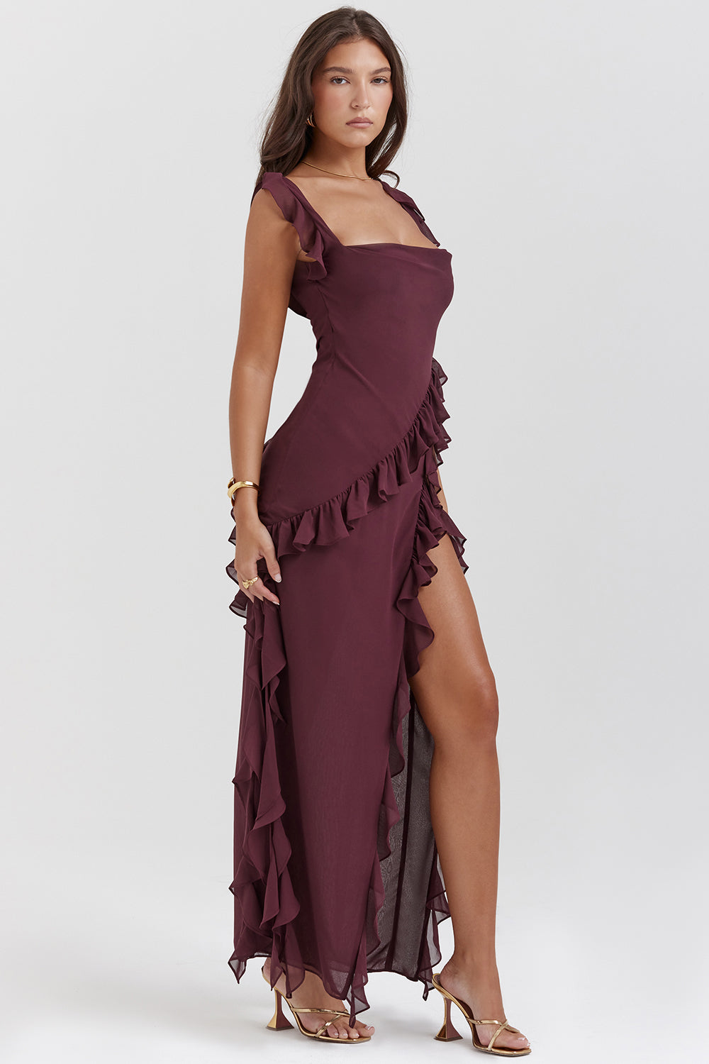 Van Laar®| Stralende Jurk met Ruffles