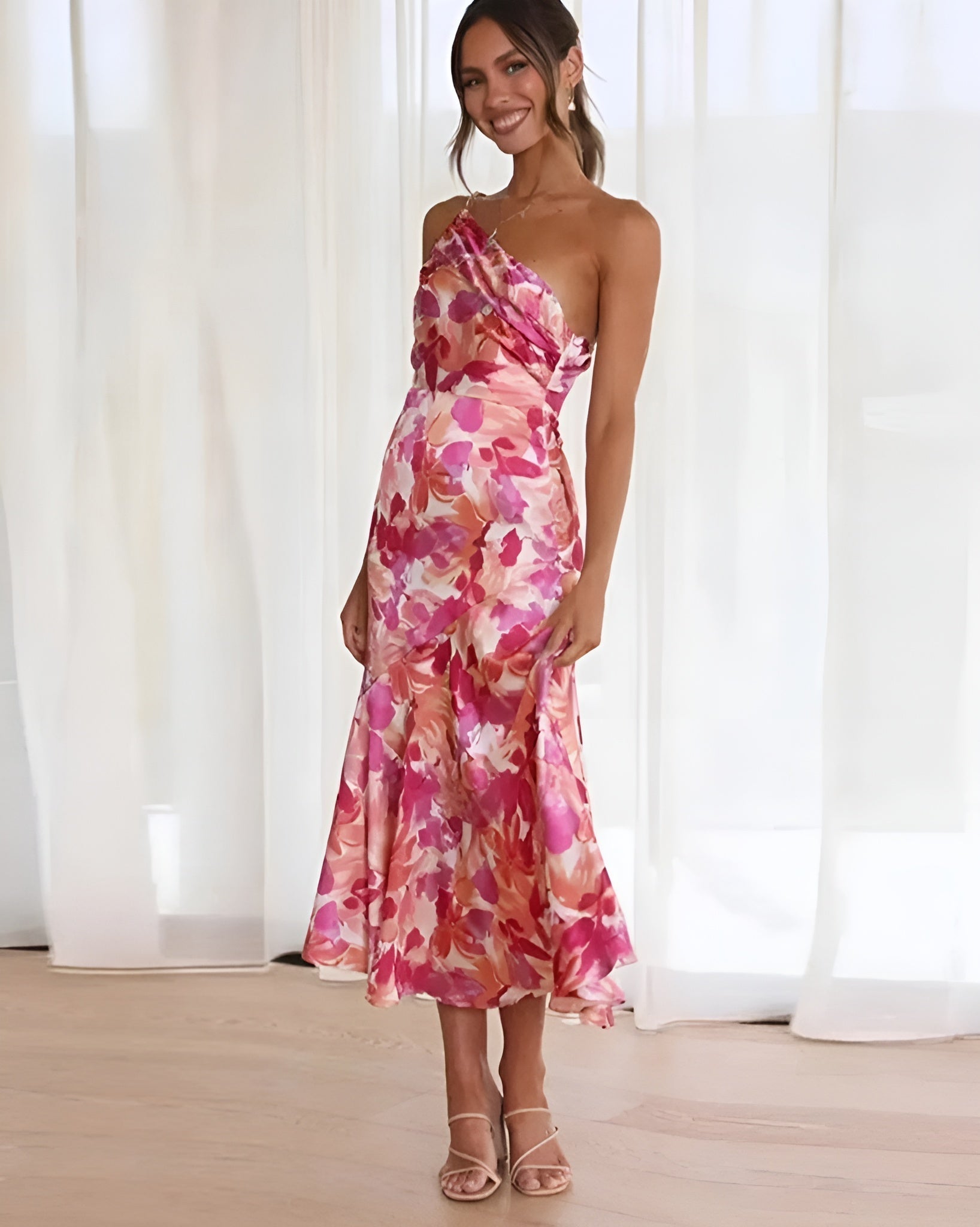 Van Laar®| Elegante Maxi-jurk met Bloemenprint