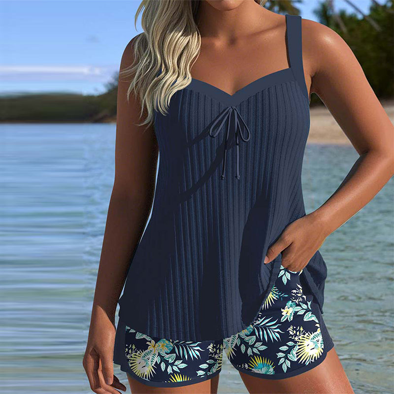 Van Laar® | Tankini Gestreept met Tweedelig Strandbroekje