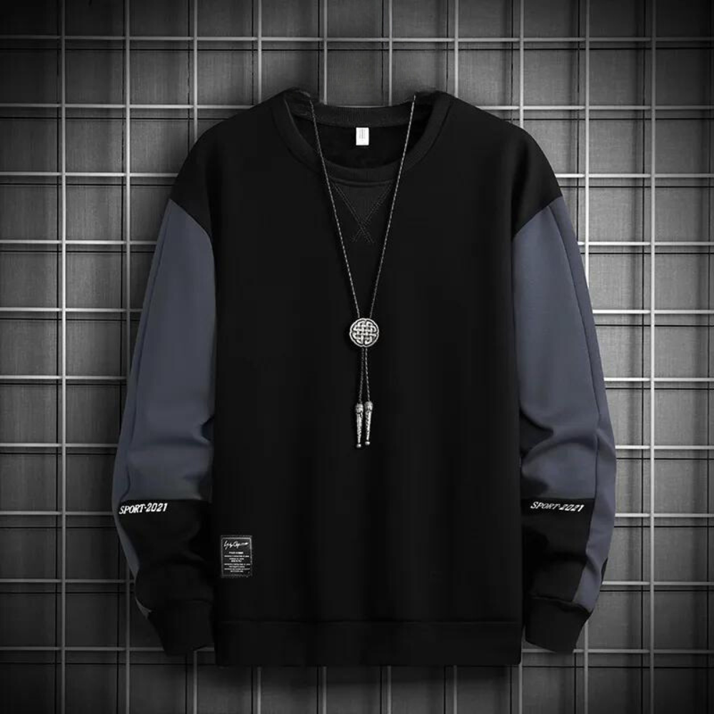 Alexandro - Modieus Zomers Sweatshirt met Kleurcontrast voor Heren