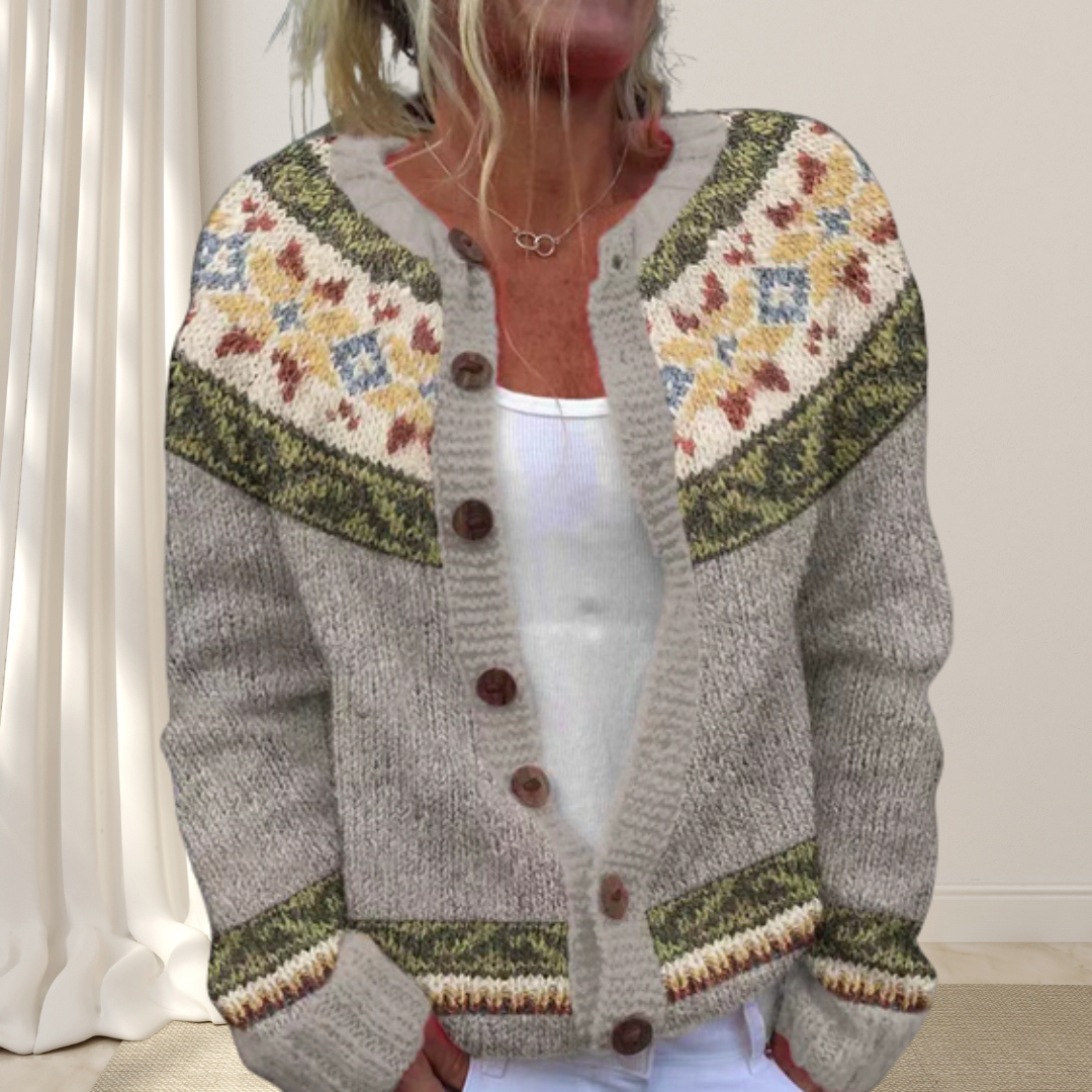LaLune™ - Los gebreid chique vest met patroon