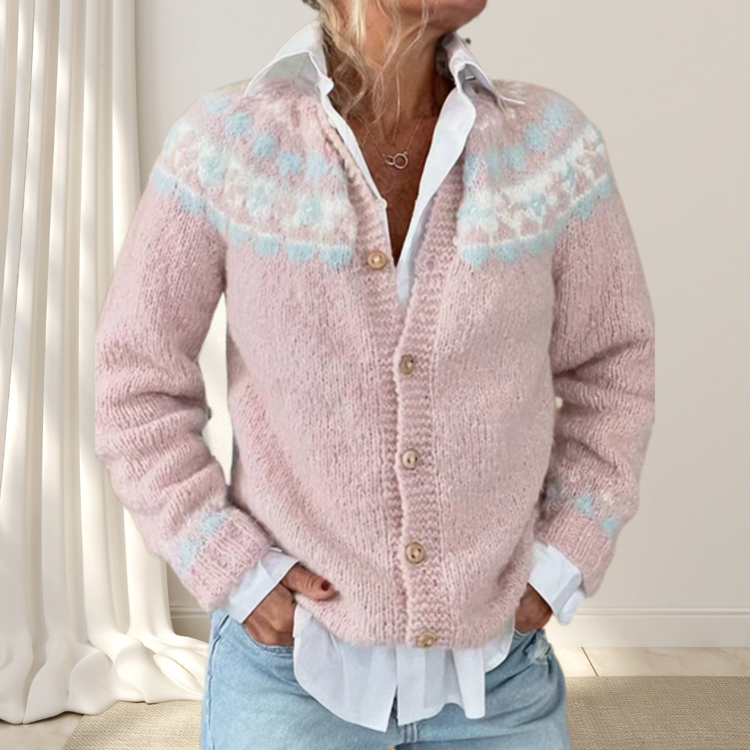 LaLune™ - Los gebreid chique vest met patroon