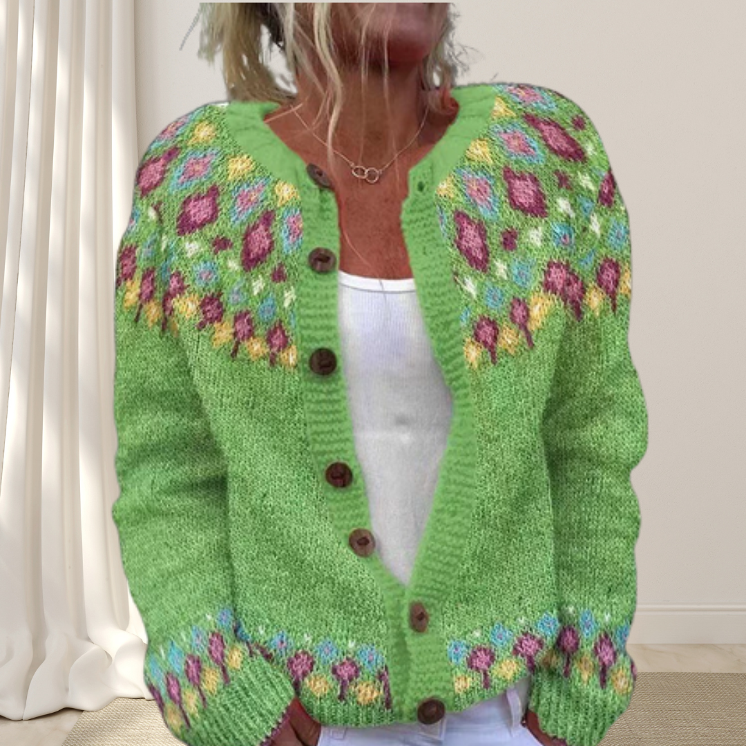 LaLune™ - Los gebreid chique vest met patroon