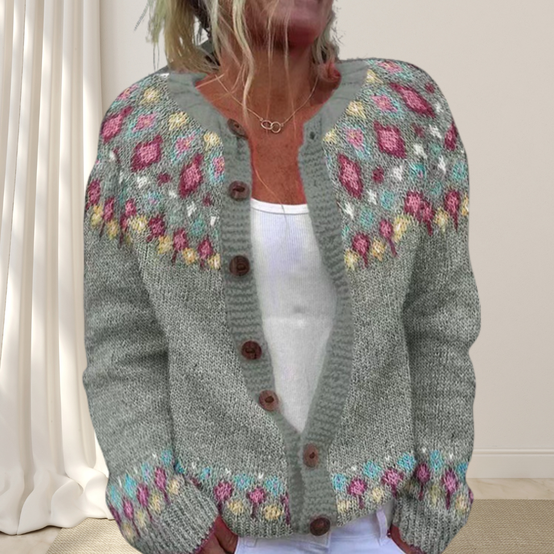 LaLune™ - Los gebreid chique vest met patroon
