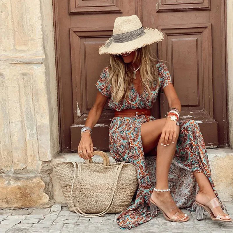 Van Laar® | Elegante Bohemian Maxi-Jurk