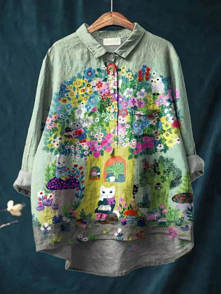 Van Laar® | Stijlvolle Casual Blouse met Print