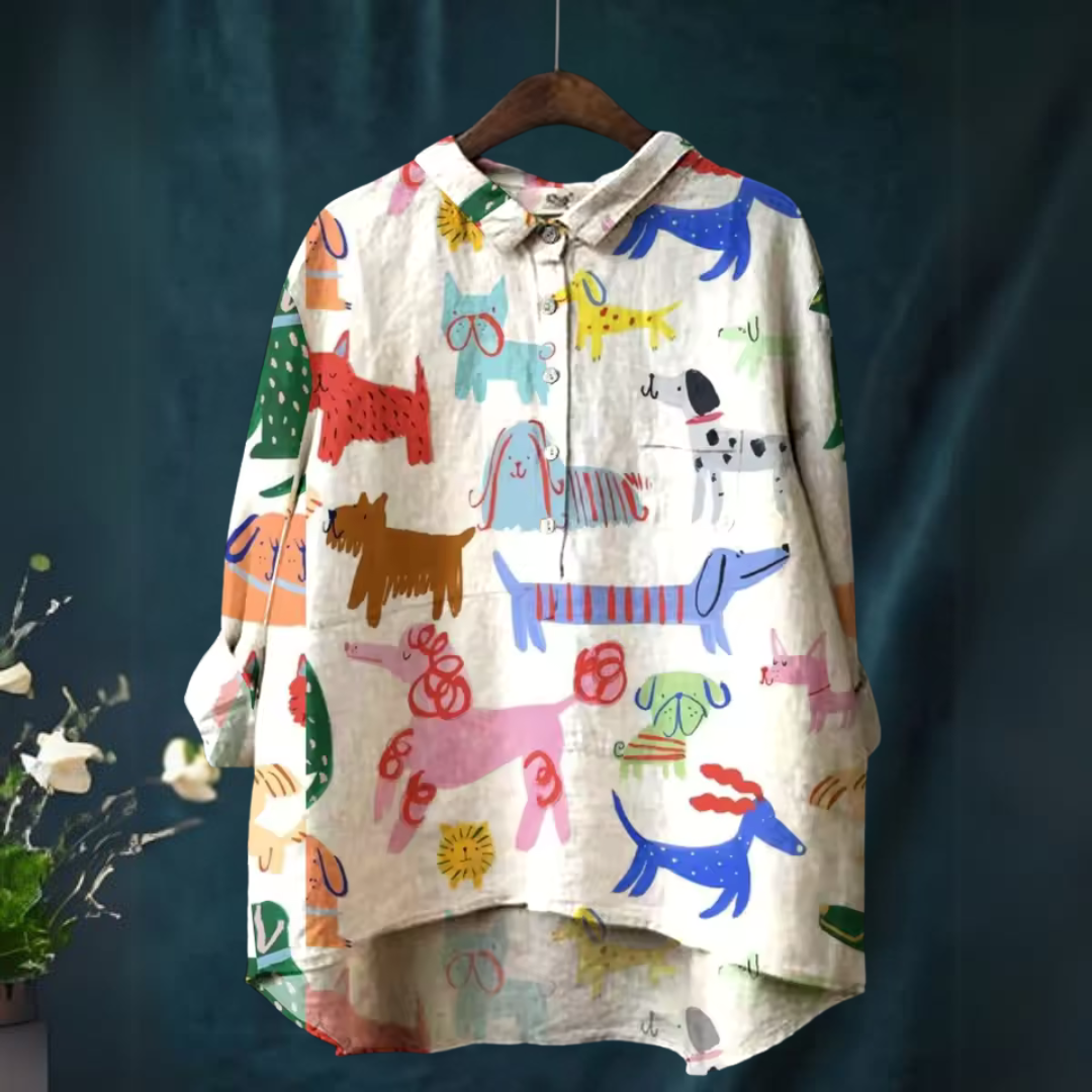 Van Laar® | Stijlvolle Casual Blouse met Print