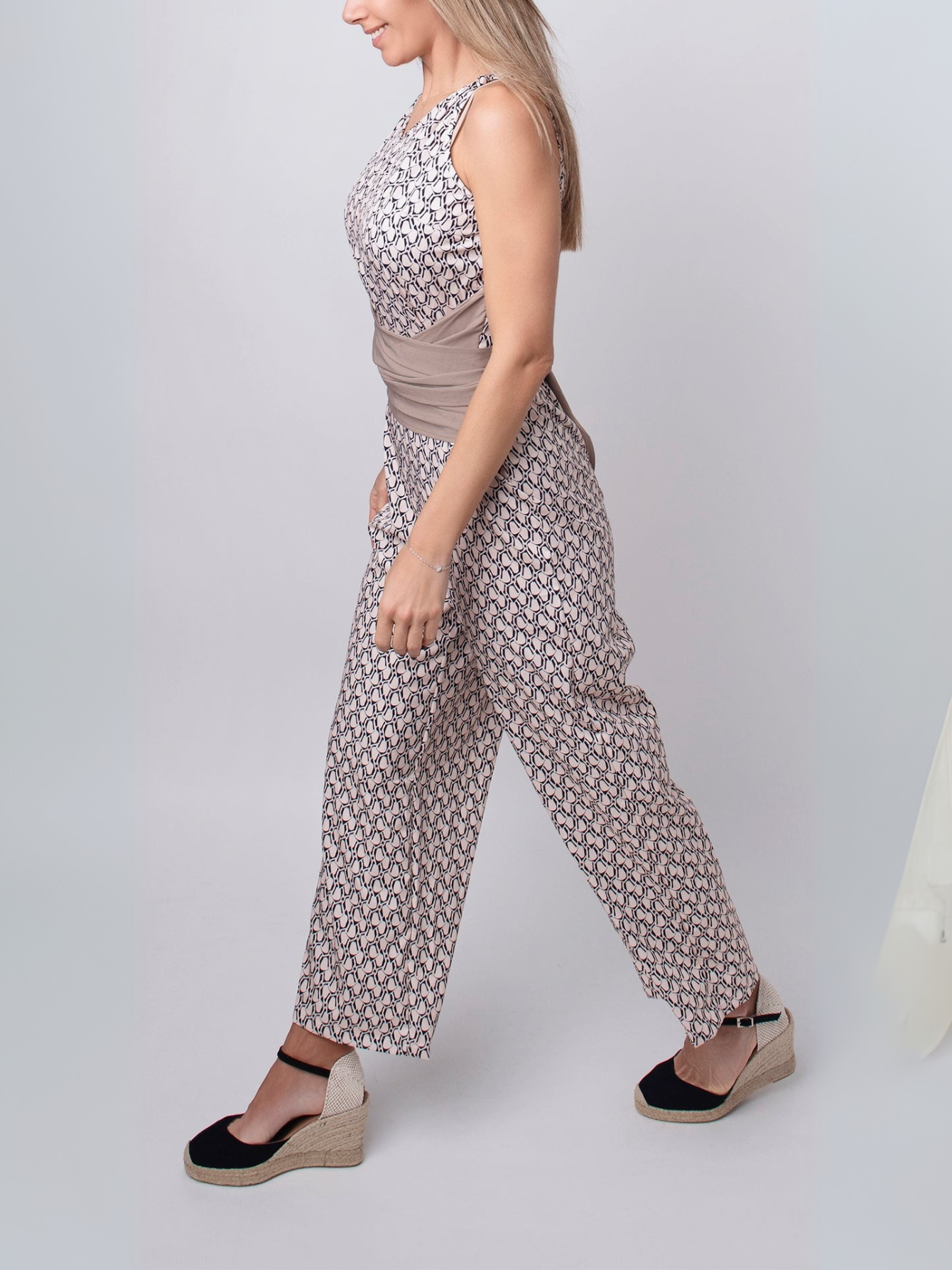 Van Laar® | Mouwloze Jumpsuit met ronde hals