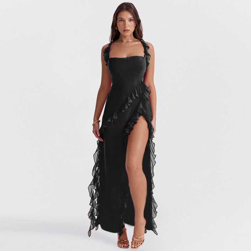 Van Laar®| Stralende Jurk met Ruffles