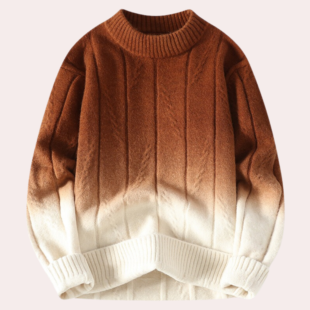 ALAN - Trendy Gradient Zomerse Trui voor Heren