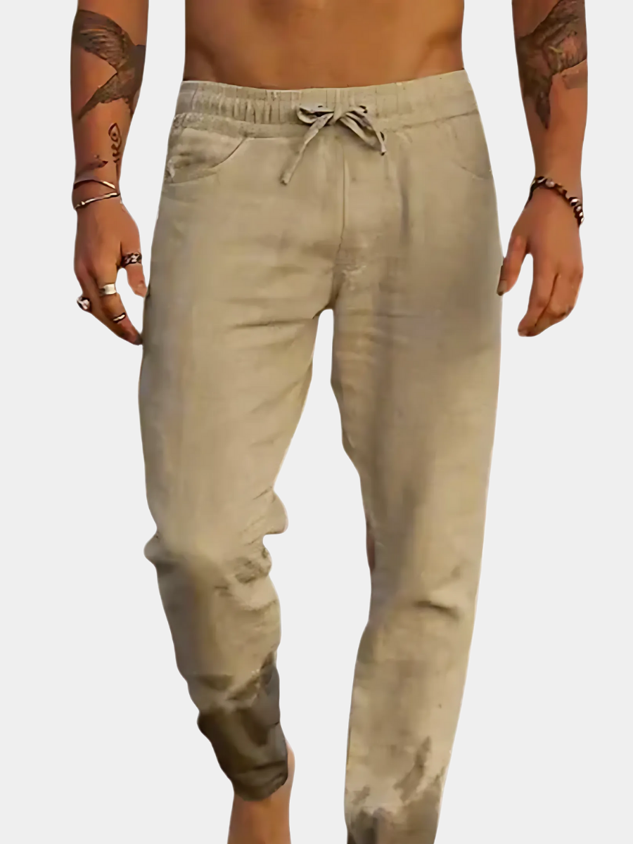 Van Laar™ | Linnen broek