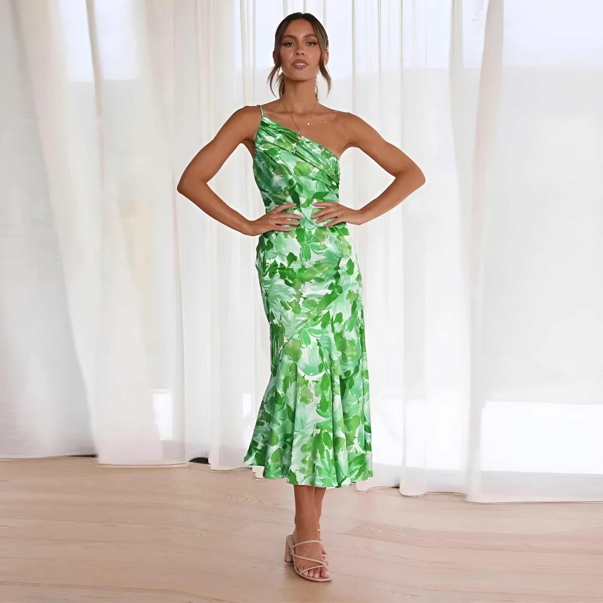 Van Laar®| Elegante Maxi-jurk met Bloemenprint