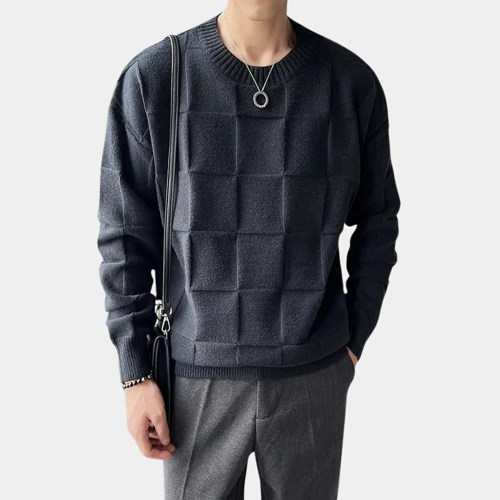 Bayless - Casual gebreide lichte zomer heren trui
