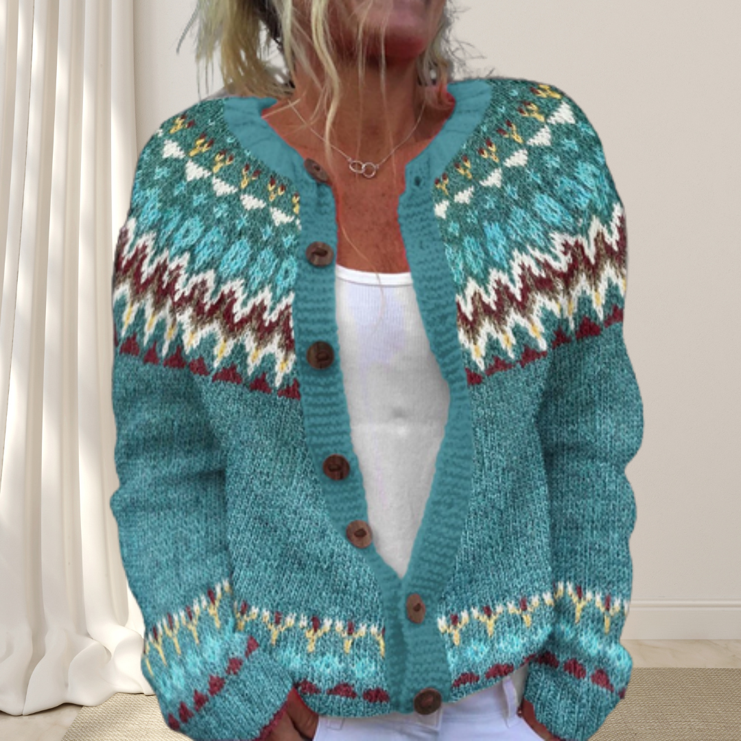 LaLune™ - Los gebreid chique vest met patroon