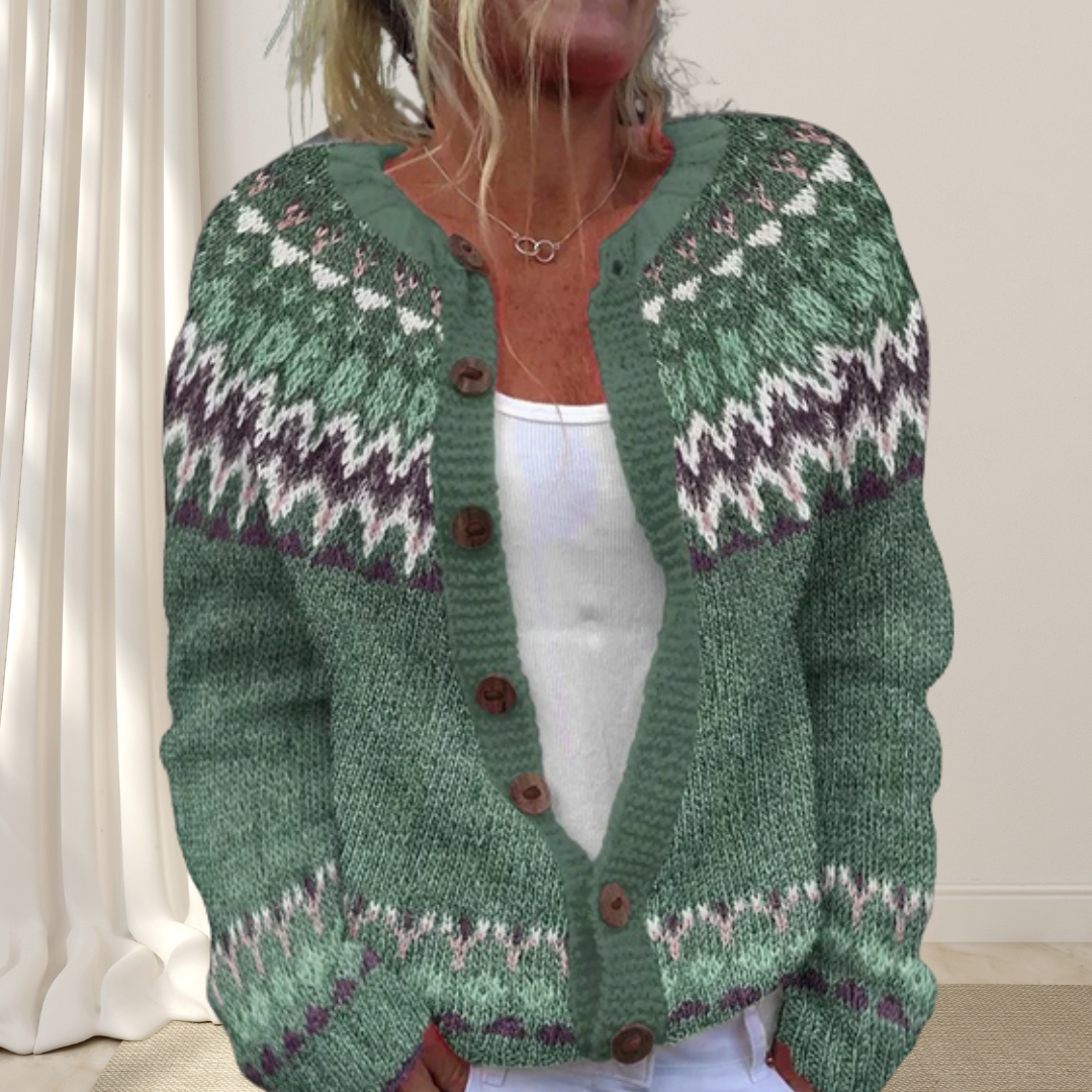 LaLune™ - Los gebreid chique vest met patroon