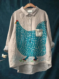 Van Laar® | Stijlvolle Casual Blouse met Print