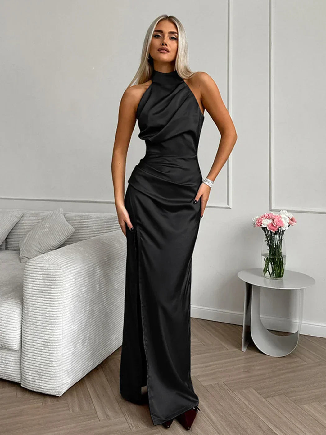 Van Laar® | Satijnen Dames Jurk