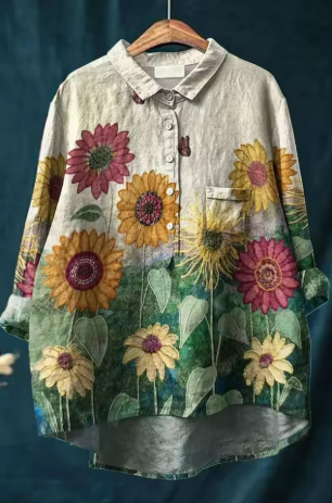 Van Laar® | Stijlvolle Casual Blouse met Print