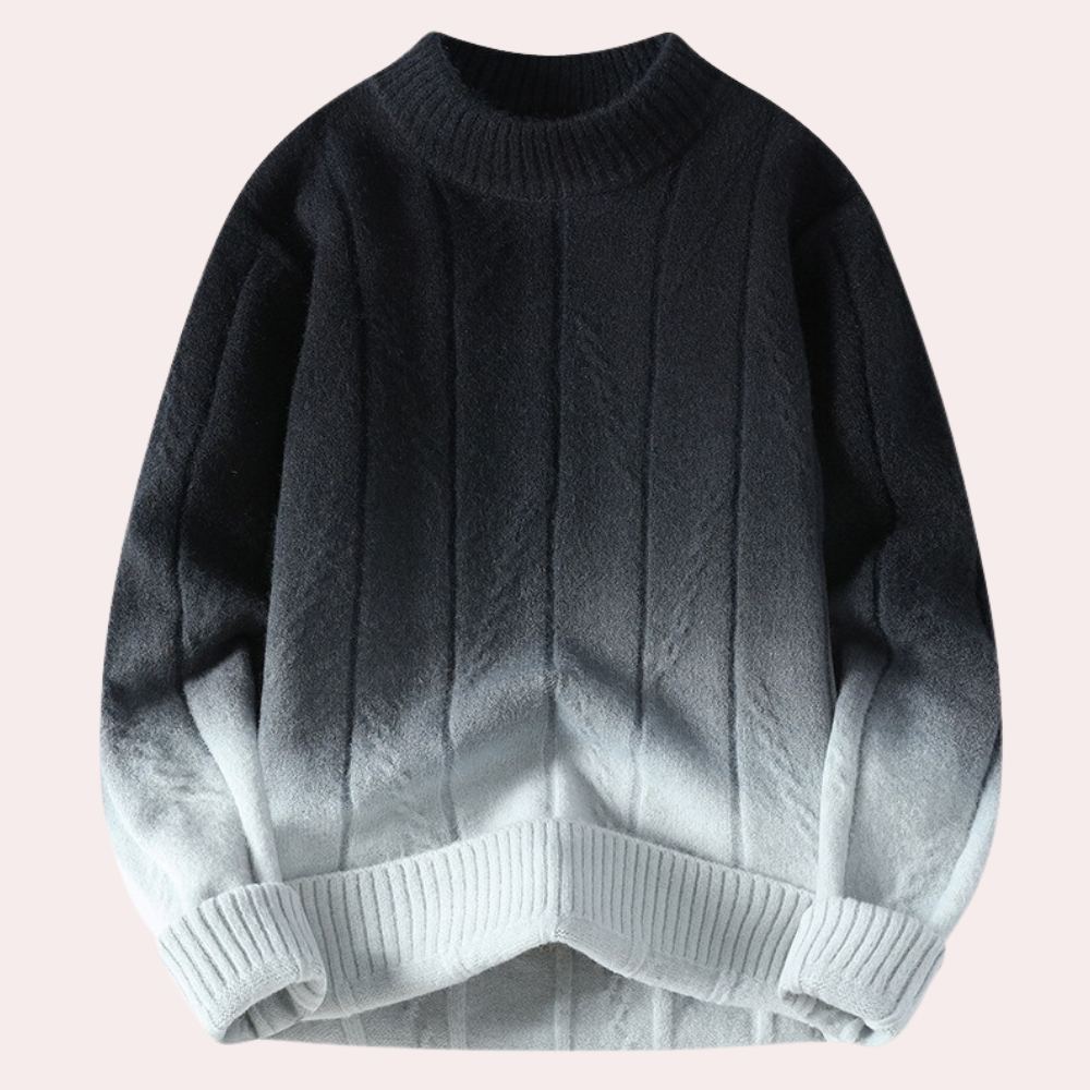 ALAN - Trendy Gradient Zomerse Trui voor Heren