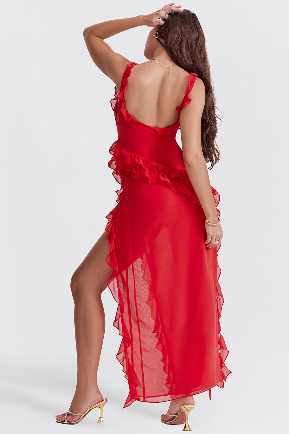 Van Laar®| Stralende Jurk met Ruffles