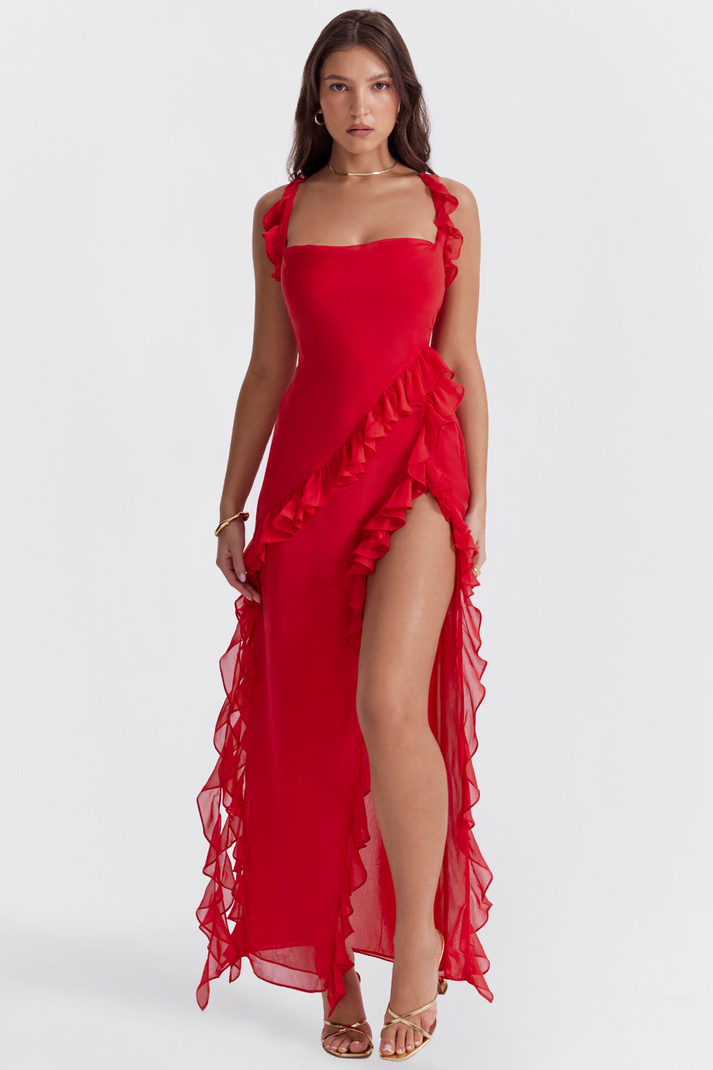 Van Laar®| Stralende Jurk met Ruffles