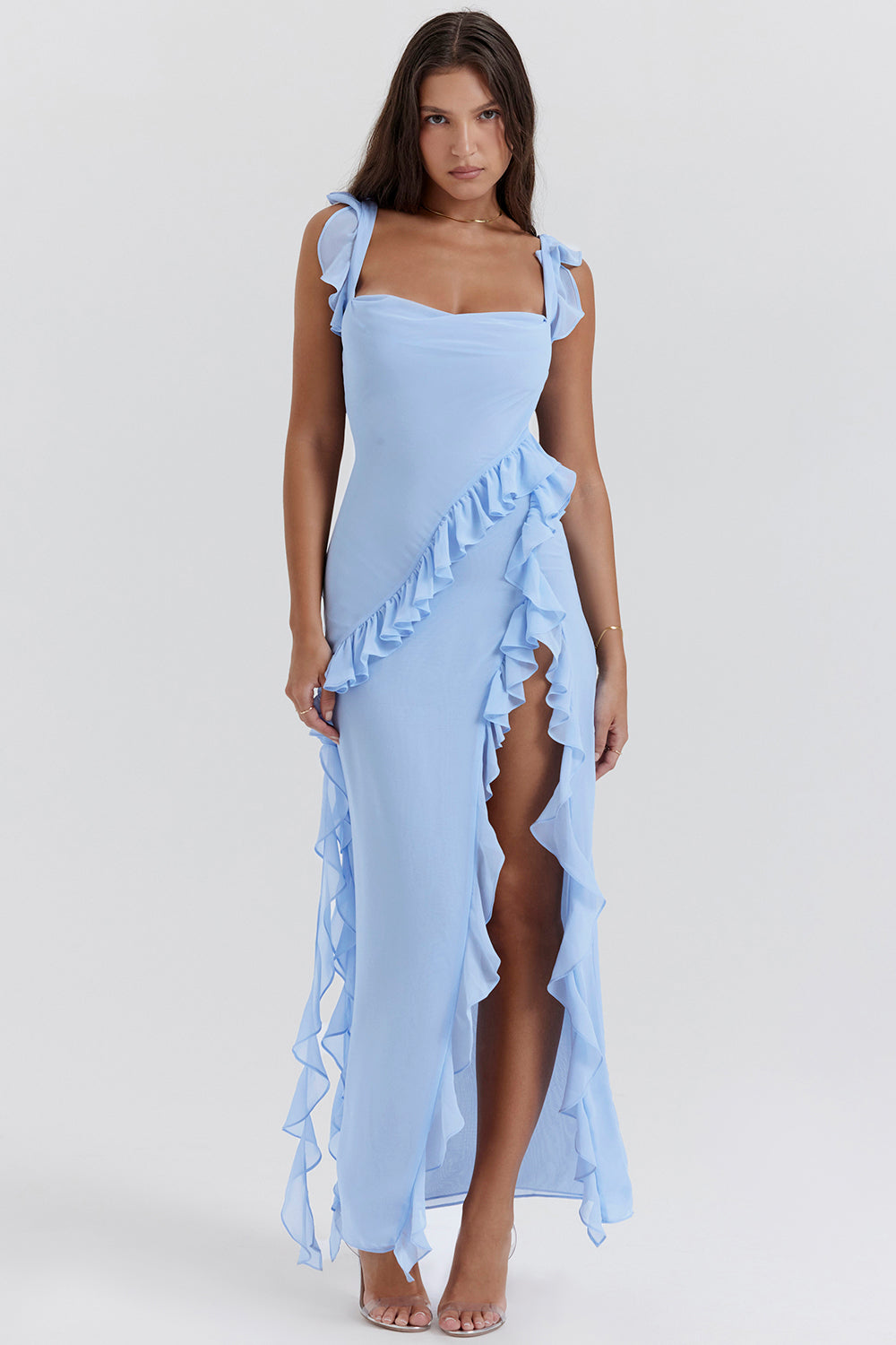 Van Laar®| Stralende Jurk met Ruffles